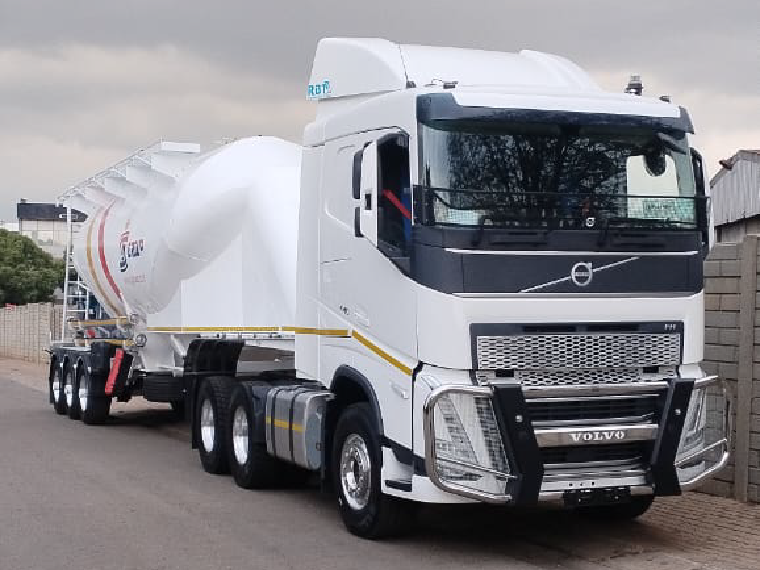 TJ Logistics transport fleet on the road